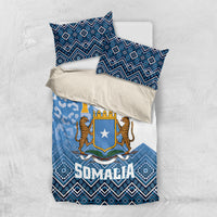 Somalia Independence Day 2024 Bedding Set Somali Star Leopard Mix African Pattern - Wonder Print Shop