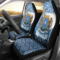 Somalia Independence Day 2024 Car Seat Cover Somali Star Leopard Mix African Pattern - Wonder Print Shop