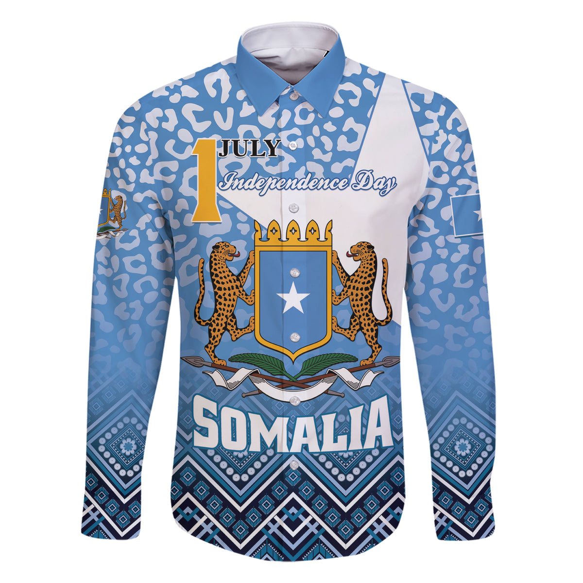 Personalized Somalia Independence Day 2024 Family Matching Short Sleeve Bodycon Dress and Hawaiian Shirt Somali Star Leopard Mix African Pattern - Wonder Print Shop