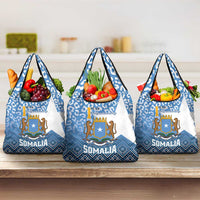 Somalia Independence Day 2024 Grocery Bag Somali Star Leopard Mix African Pattern
