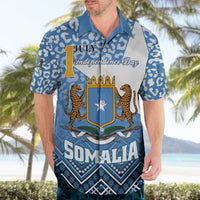 Personalized Somalia Independence Day 2024 Hawaiian Shirt Somali Star Leopard Mix African Pattern - Wonder Print Shop