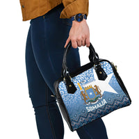 Somalia Independence Day 2024 Shoulder Handbag Somali Star Leopard Mix African Pattern