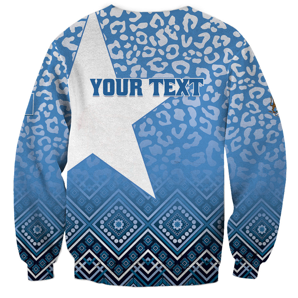 Personalized Somalia Independence Day 2024 Sweatshirt Somali Star Leopard Mix African Pattern - Wonder Print Shop