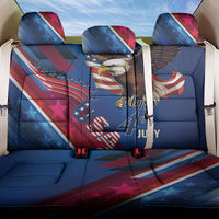 USA Independence Day 2024 Back Car Seat Cover United States Eagle - Wonder Print Shop