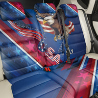 USA Independence Day 2024 Back Car Seat Cover United States Eagle - Wonder Print Shop