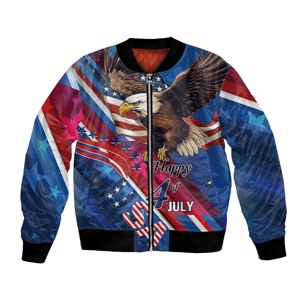 Personalized USA Independence Day 2024 Bomber Jacket United States Eagle - Wonder Print Shop