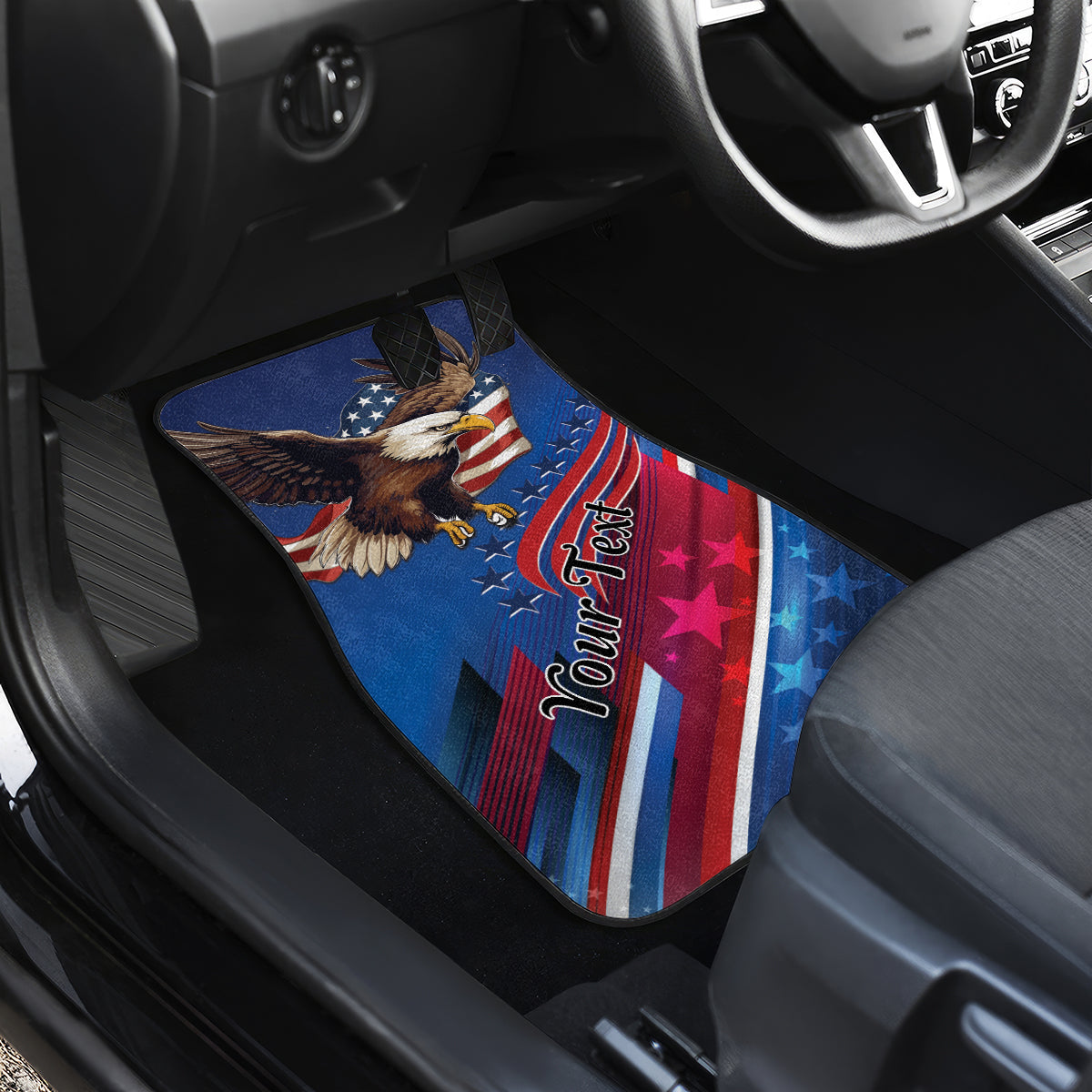 USA Independence Day 2024 Car Mats United States Eagle - Wonder Print Shop