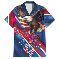 Personalized USA Independence Day 2024 Family Matching Summer Maxi Dress and Hawaiian Shirt United States Eagle - Wonder Print Shop