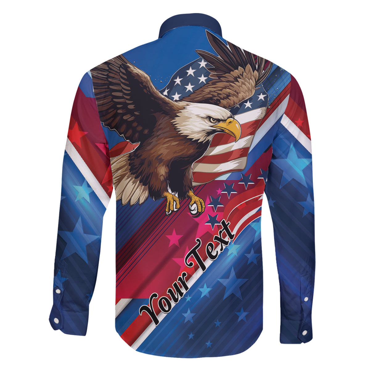 Personalized USA Independence Day 2024 Family Matching Tank Maxi Dress and Hawaiian Shirt United States Eagle - Wonder Print Shop