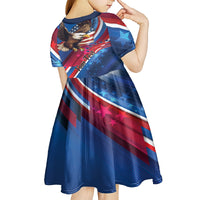 Personalized USA Independence Day 2024 Kid Short Sleeve Dress United States Eagle - Wonder Print Shop