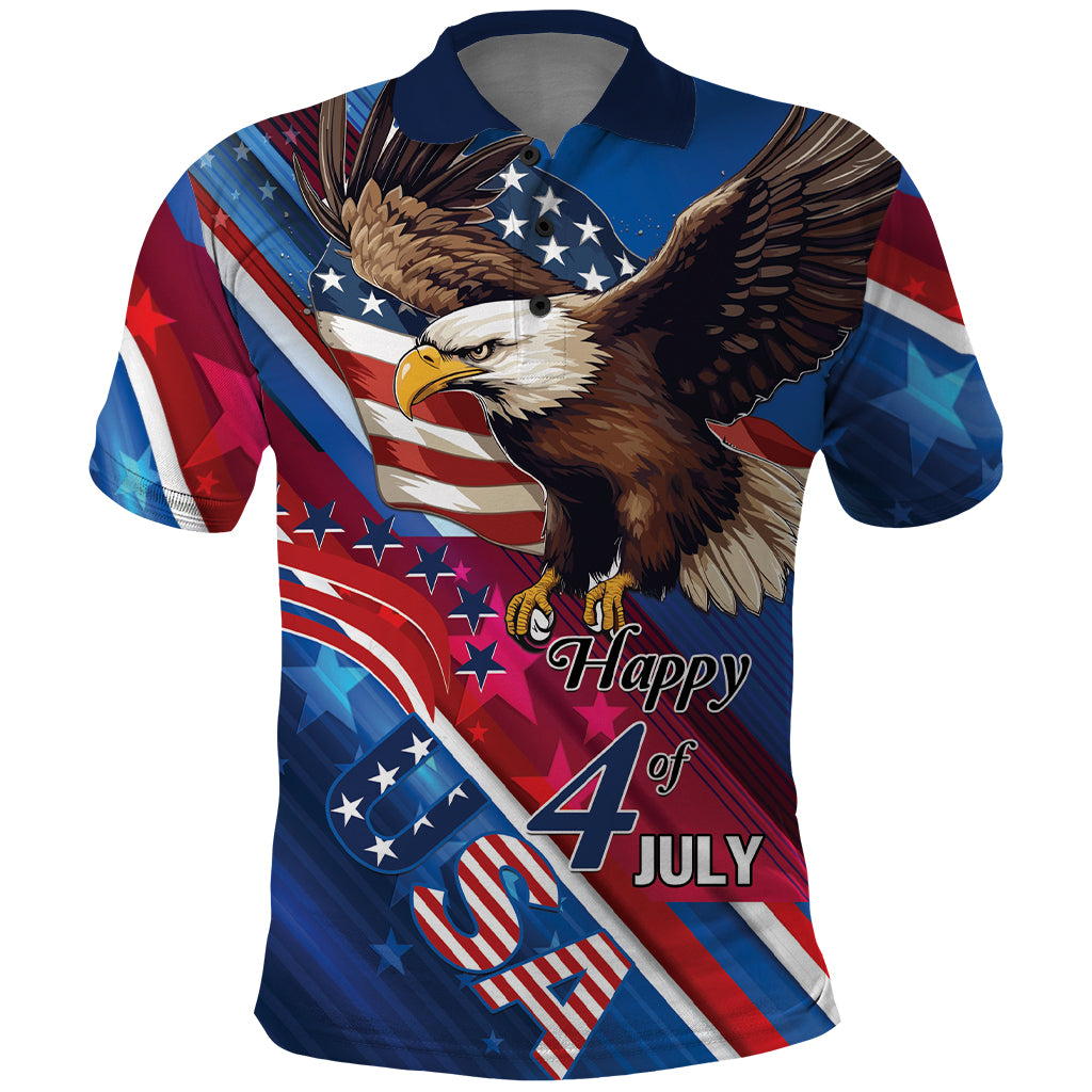Personalized USA Independence Day 2024 Polo Shirt United States Eagle - Wonder Print Shop
