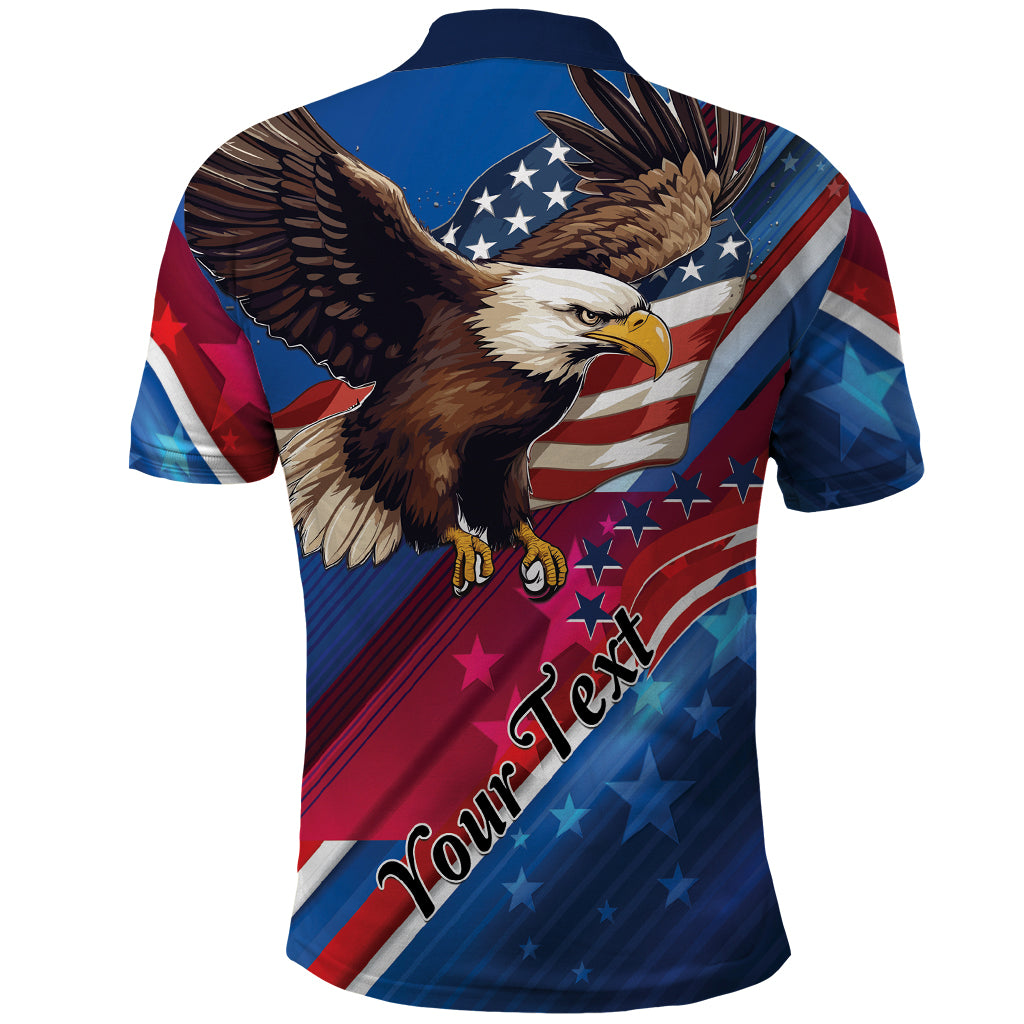 Personalized USA Independence Day 2024 Polo Shirt United States Eagle - Wonder Print Shop