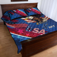 USA Independence Day 2024 Quilt Bed Set United States Eagle - Wonder Print Shop
