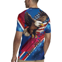 Personalized USA Independence Day 2024 Rugby Jersey United States Eagle - Wonder Print Shop
