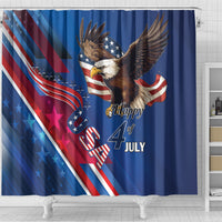 USA Independence Day 2024 Shower Curtain United States Eagle