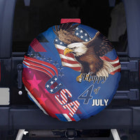 USA Independence Day 2024 Spare Tire Cover United States Eagle - Wonder Print Shop