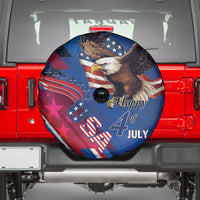 USA Independence Day 2024 Spare Tire Cover United States Eagle - Wonder Print Shop