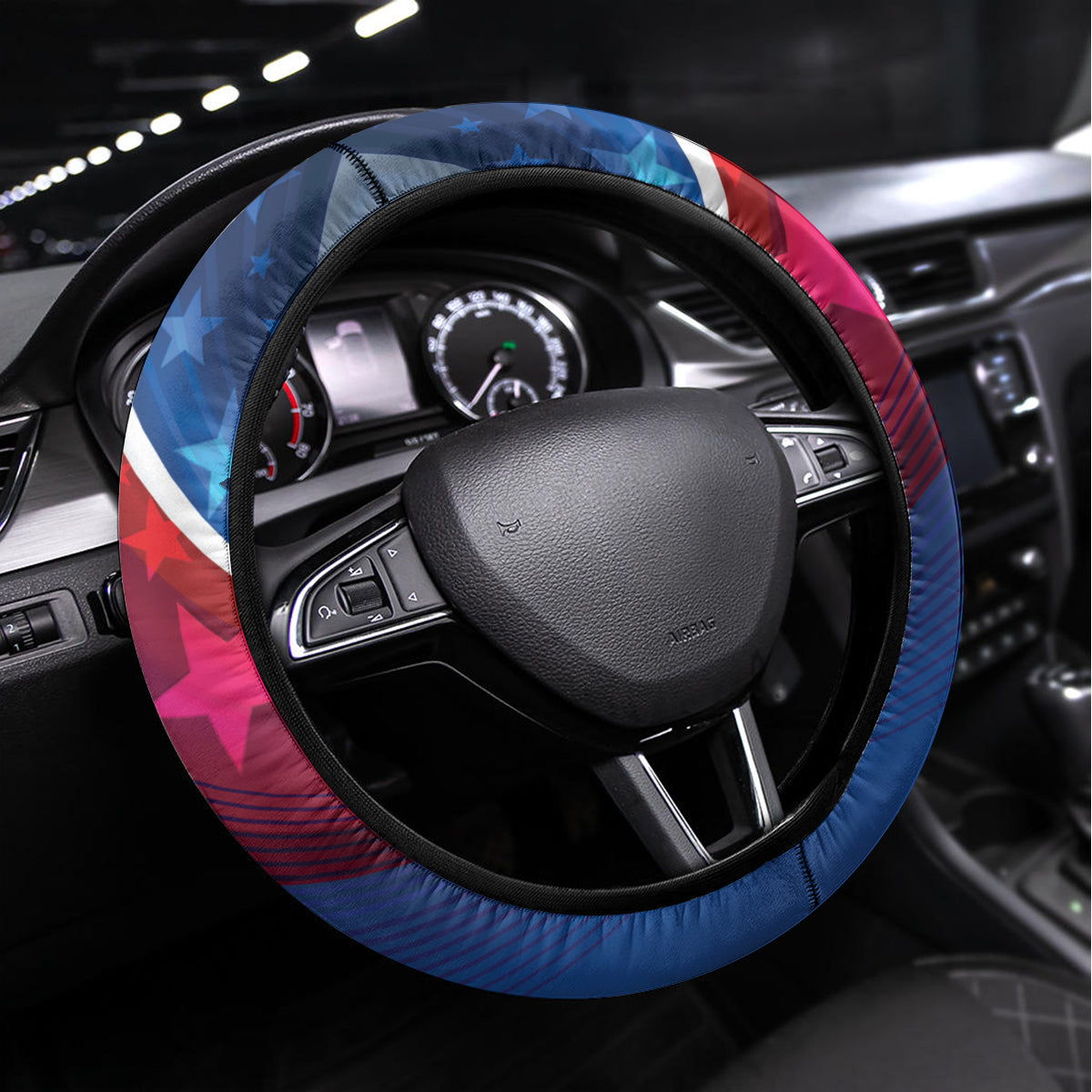 USA Independence Day 2024 Steering Wheel Cover United States Eagle - Wonder Print Shop