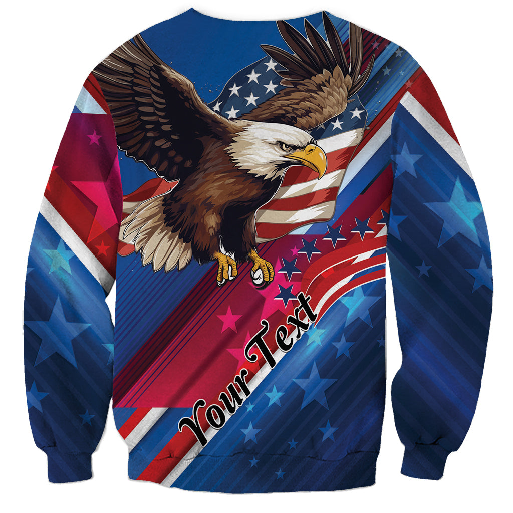 Personalized USA Independence Day 2024 Sweatshirt United States Eagle - Wonder Print Shop
