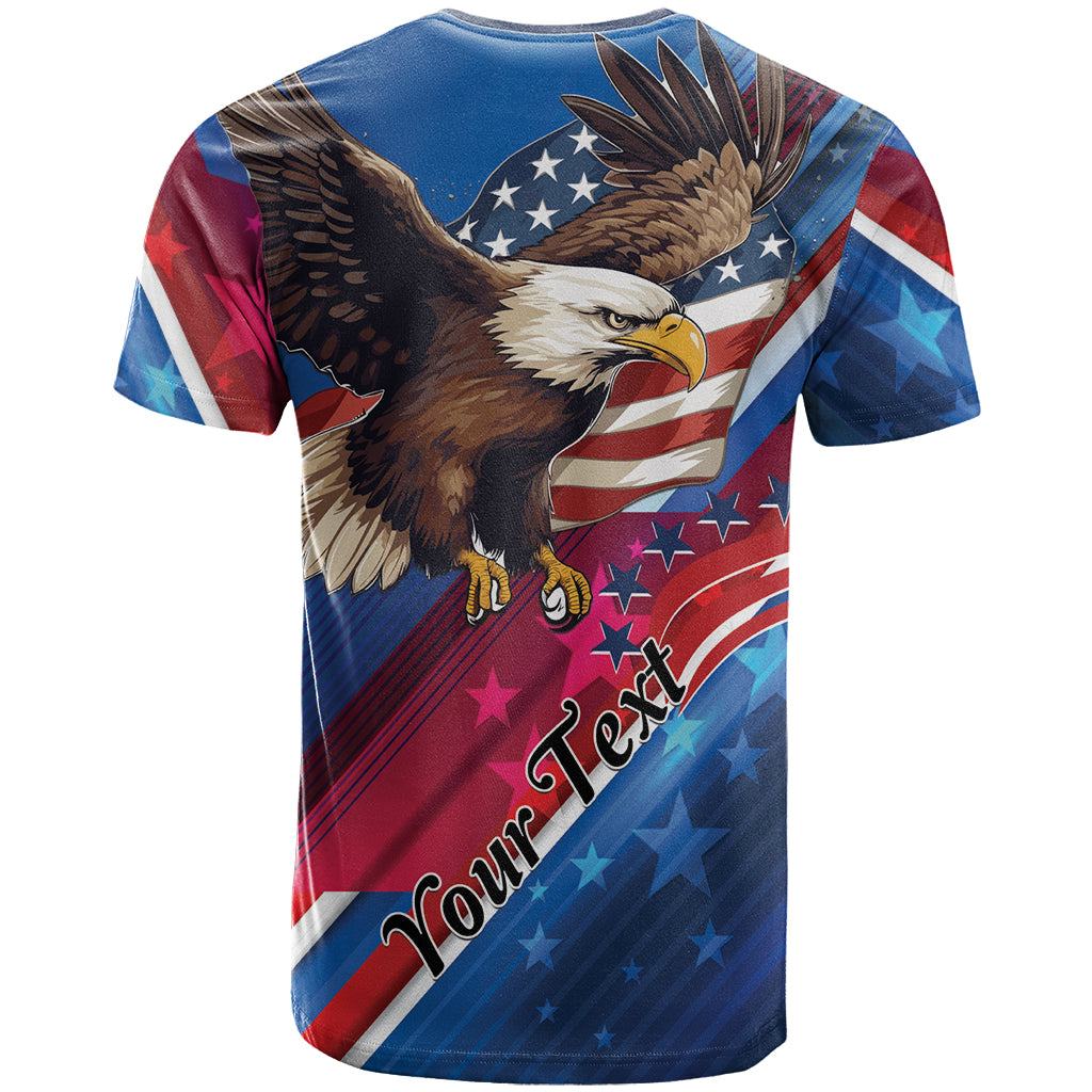Personalized USA Independence Day 2024 T Shirt United States Eagle - Wonder Print Shop