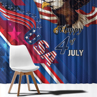 USA Independence Day 2024 Window Curtain United States Eagle - Wonder Print Shop