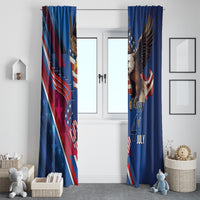 USA Independence Day 2024 Window Curtain United States Eagle - Wonder Print Shop