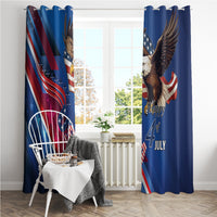 USA Independence Day 2024 Window Curtain United States Eagle - Wonder Print Shop