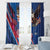 USA Independence Day 2024 Window Curtain United States Eagle - Wonder Print Shop