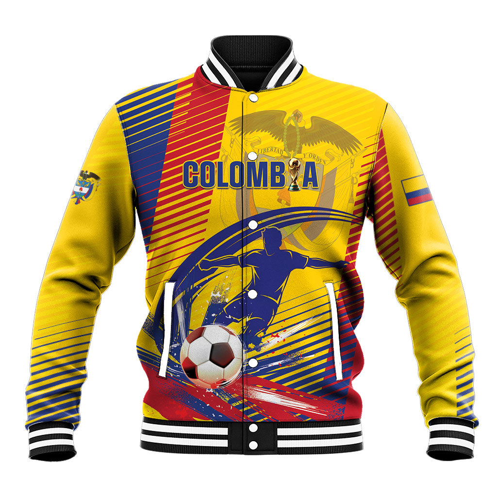Custom Colombia 2026 World Football Baseball Jacket Los Cafeteros Go Champion