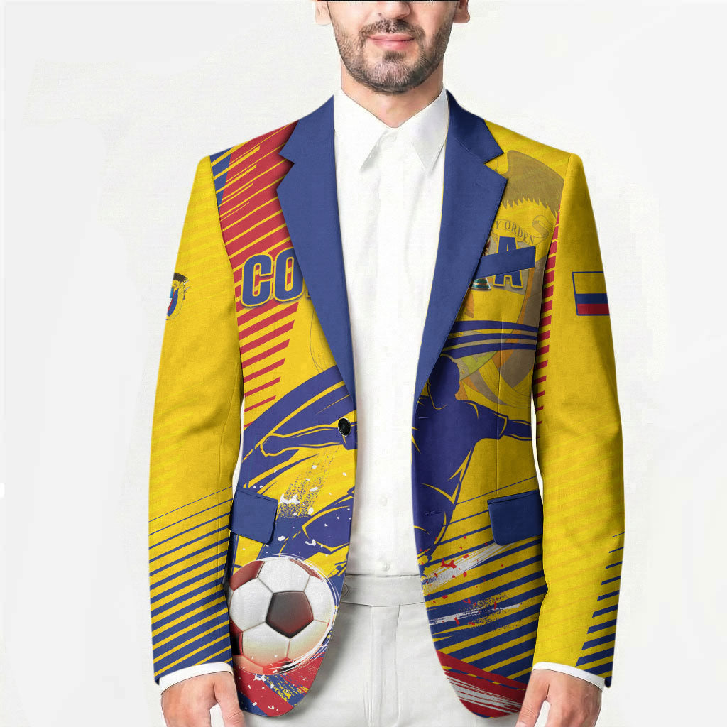 Custom Colombia 2026 World Football Blazer Los Cafeteros Go Champion