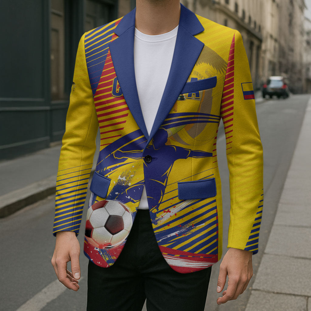 Custom Colombia 2026 World Football Blazer Los Cafeteros Go Champion
