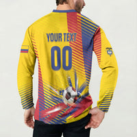 Custom Colombia 2026 World Football Button Sweatshirt Los Cafeteros Go Champion