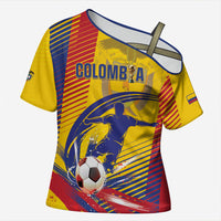 Custom Colombia 2026 World Football Cross Shoulder Shirt Los Cafeteros Go Champion