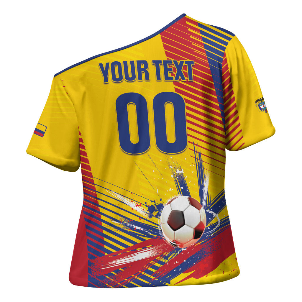 Custom Colombia 2026 World Football Cross Shoulder Shirt Los Cafeteros Go Champion