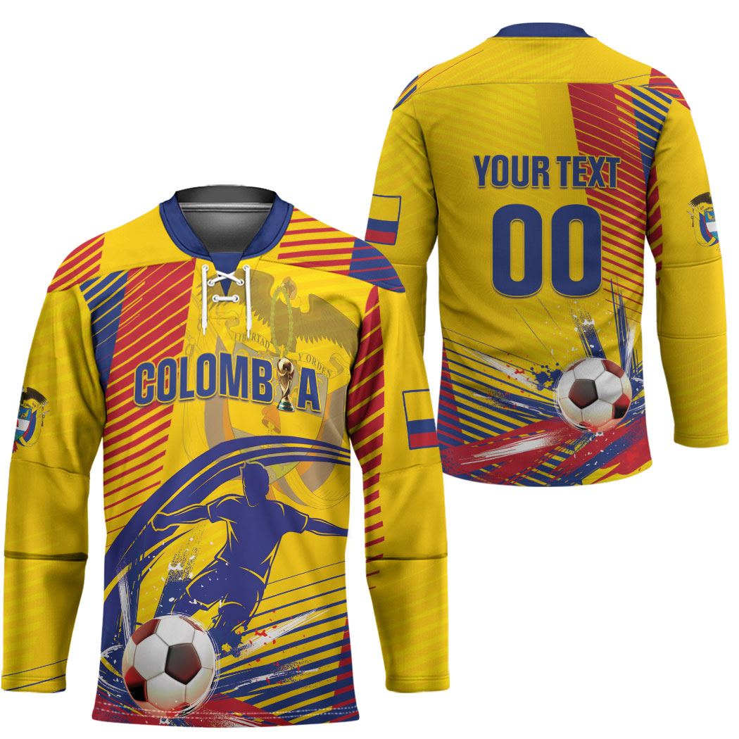 Custom Colombia 2026 World Football Hockey Jersey Los Cafeteros Go Champion