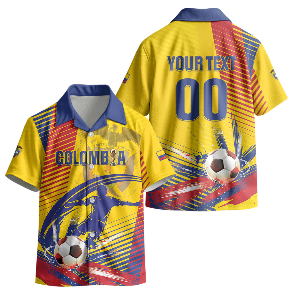 Custom Colombia 2026 World Football Kid Hawaiian Shirt Los Cafeteros Go Champion LT01