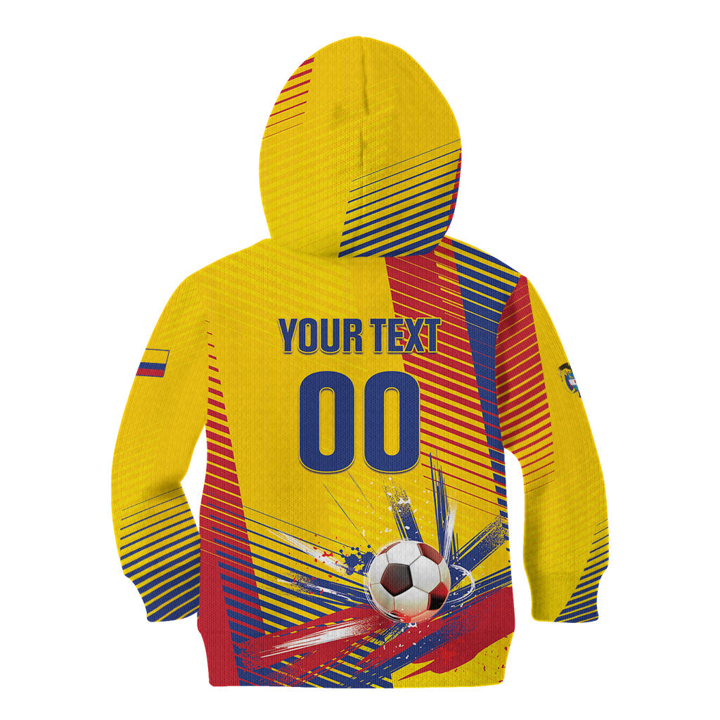 Custom Colombia 2026 World Football Kid Hoodie Los Cafeteros Go Champion