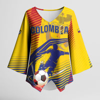 Custom Colombia 2026 World Football Kimono Sleeve Blouse Los Cafeteros Go Champion
