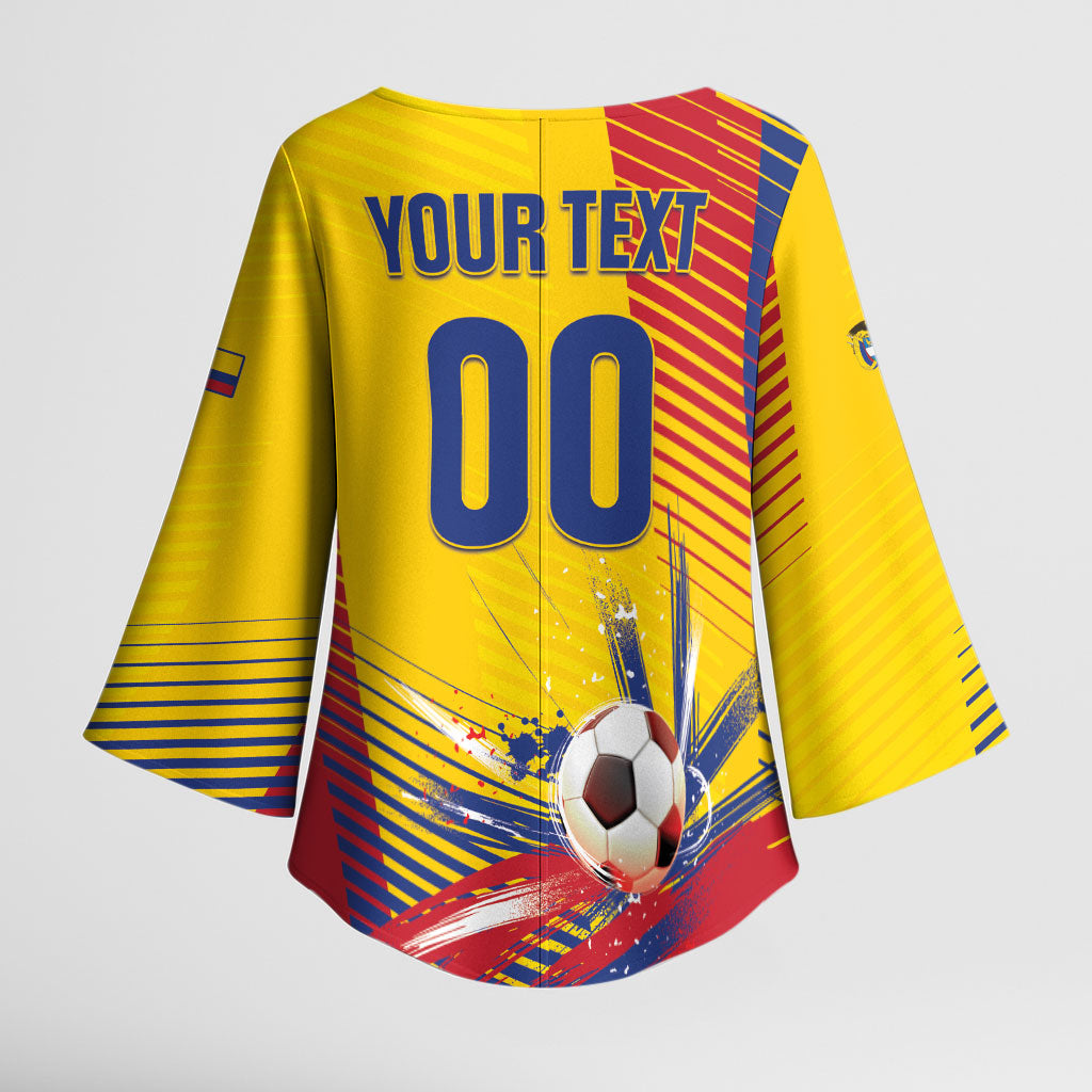 Custom Colombia 2026 World Football Kimono Sleeve Blouse Los Cafeteros Go Champion
