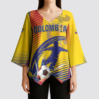 Custom Colombia 2026 World Football Kimono Sleeve Blouse Los Cafeteros Go Champion