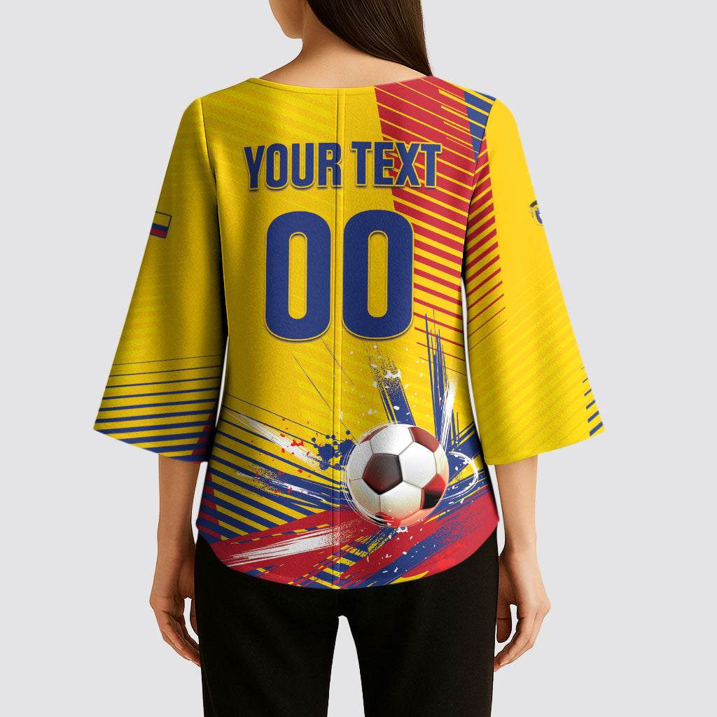 Custom Colombia 2026 World Football Kimono Sleeve Blouse Los Cafeteros Go Champion