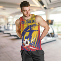 Custom Colombia 2026 World Football Men Tank Top Los Cafeteros Go Champion