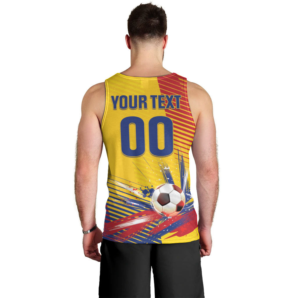 Custom Colombia 2026 World Football Men Tank Top Los Cafeteros Go Champion