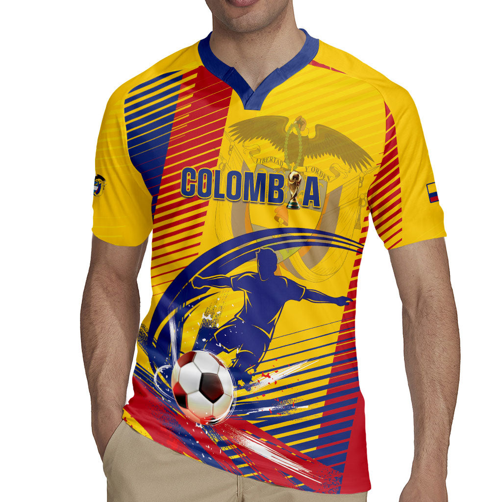 Custom Colombia 2026 World Football Rugby Jersey Los Cafeteros Go Champion