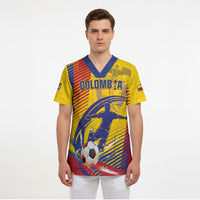 Custom Colombia 2026 World Football Scrub Top Los Cafeteros Go Champion