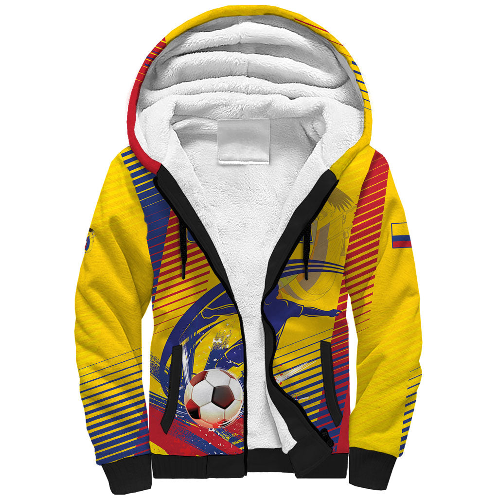 Custom Colombia 2026 World Football Sherpa Hoodie Los Cafeteros Go Champion