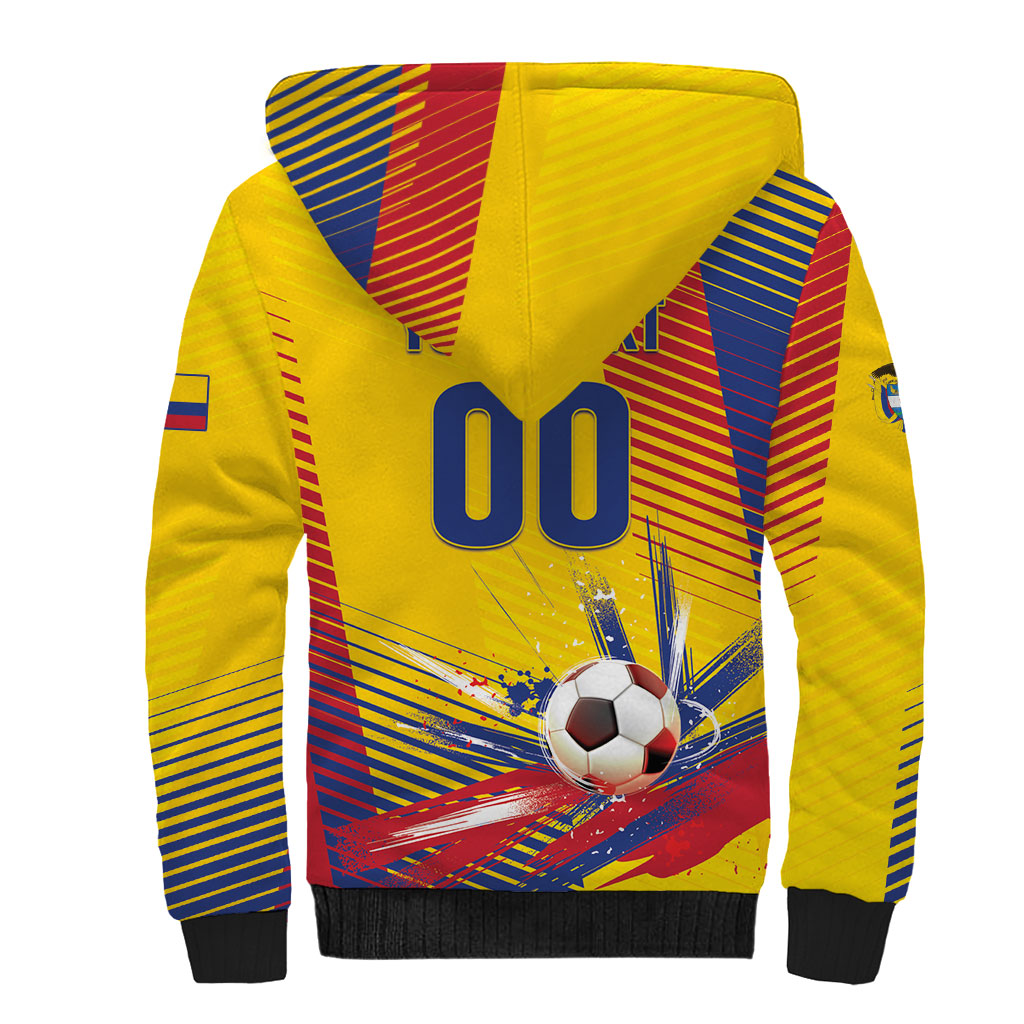 Custom Colombia 2026 World Football Sherpa Hoodie Los Cafeteros Go Champion