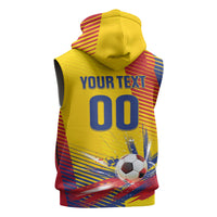 Custom Colombia 2026 World Football Sleeveless Hoodie Los Cafeteros Go Champion