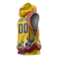 Custom Colombia 2026 World Football Sleeveless Hoodie Los Cafeteros Go Champion
