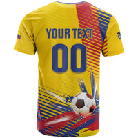 Custom Colombia 2026 World Football T Shirt Los Cafeteros Go Champion